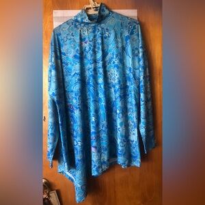 Blue Paisley women's Shirt